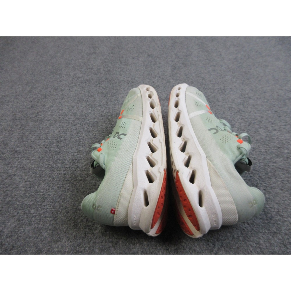 On Cloudsurfer Shoes Mens Size 11.5 Green Orange Running Road Trainers Athletic - Picture 6 of 16